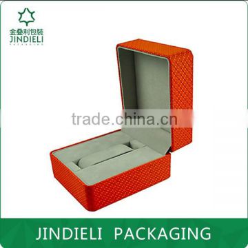 beauty swiss classic watch box packaging in red color