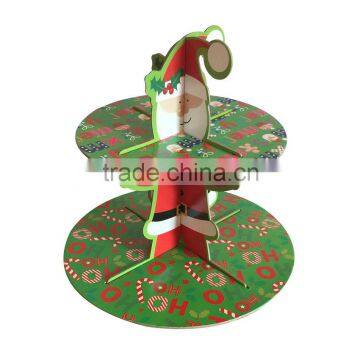 Christmas decoration Santa paper cake stands
