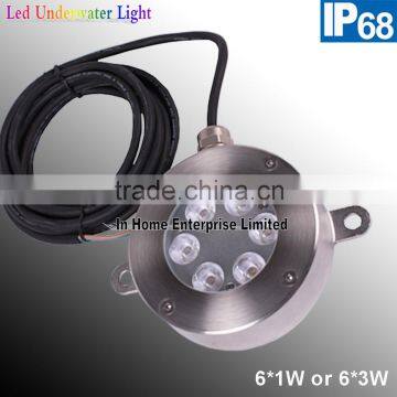 IP68 6W Embedded Stainless Steel Swimming Pool Led Underwater Light photo-2