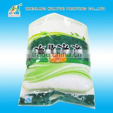 Heat seal side gussets rice packaging