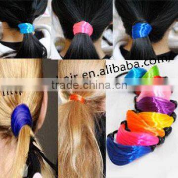 high quality wholesale price beautiful hair attachment synthetic hair ring pretty fashion ornament hair holder