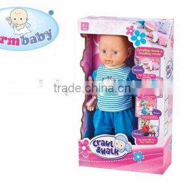 Kid toy the doll can crawl and learn walking very small baby doll for kids