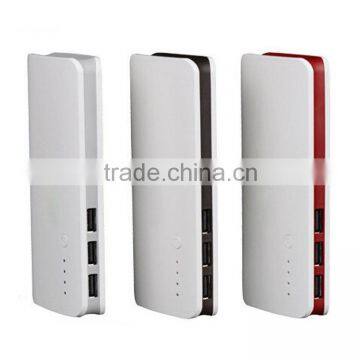 High Quality 3 USB power bank 10000mah for ipad and smart phone