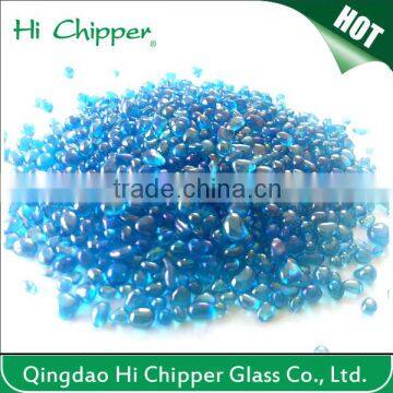 Fire Colored Glass Beads and Rocks for Fireplace Decoration photo-4