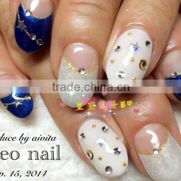 Gold & Silver Mini Metal Half Round Nail Art Studs ZX:CNS12 photo-5