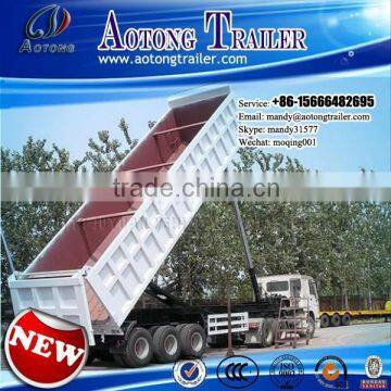 China used low price dump semi trailer, tipper trailer for Kenya