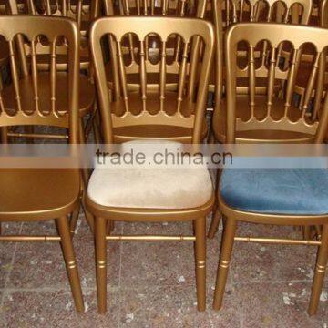 Wholesale Stacakable Rental Chair Wooden Chateau Wedding Chair photo-3