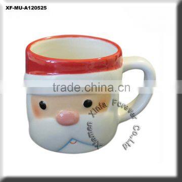 ceramic santa claus mug as decoration