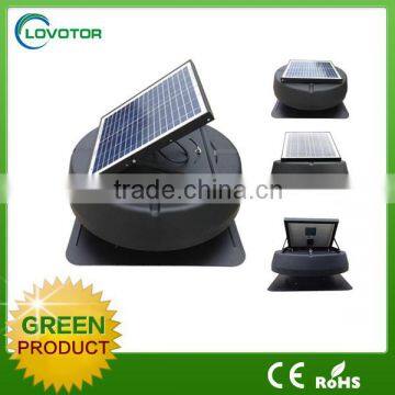 Solar Driven Smoke Removing Air Exhaust Fan Roof Mounted With Battery photo-2