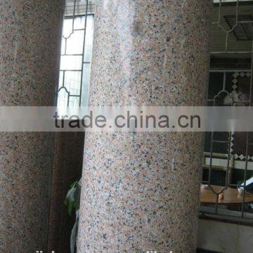 pink porrino granite red column