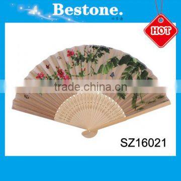 Popular Promotional Hand Folding Paper Fan