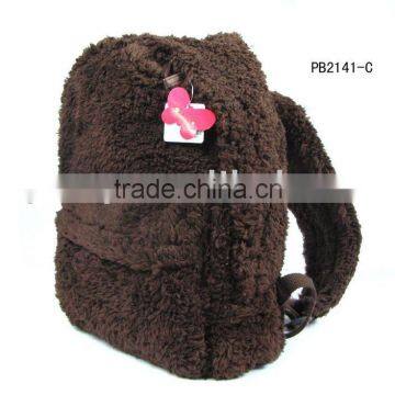kid's fashional plush school backpack