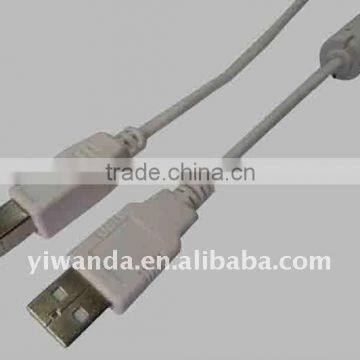 white color usb 2.0 am to bm cable can be custimized