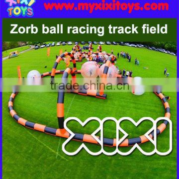 2016 Hot sale zorb hamster ball inflatable race tracking field                        
                                                Quality Choice