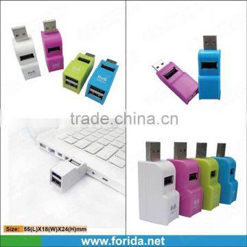 colorful gift 3 ports usb 2.0 hub