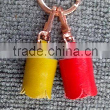 Metal Keychain Type and Metal,Leather Material Custom Metal Letter Keychains