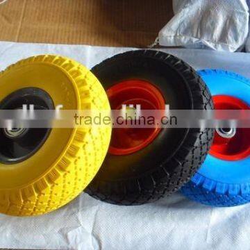 Advance solid tire PU foam tyre manufacturer 4.00-8 wheelbarrrow tyre