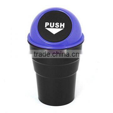 2016 New Design Black Plastic Cover Home Car Ashtray Trash Bin Can Garbage Container