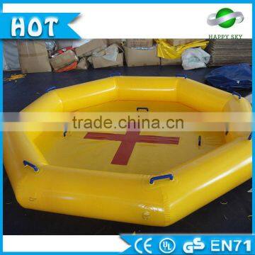 Hot Sale!!! inflatable pool rental, floating swimming pool for sale 0.6mm PVC material Water Sports