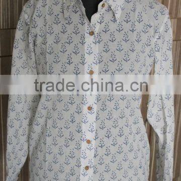 Indian Hand Block Print Kurti Pure Cotton Designer Top Kurta Traditional Tunic