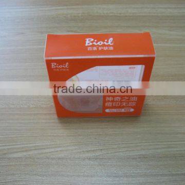 plastic box for facial products with printed logo