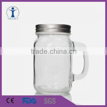 Trust wholesale custom Glassware manufacturer 420ml mason jar Machine made