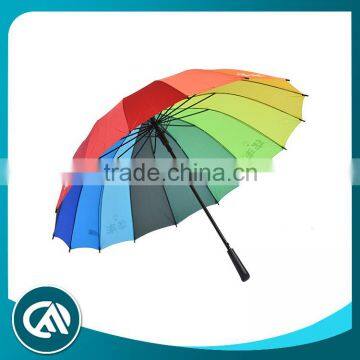 Eco-friendly large size uv protection bright colored golf umbrella