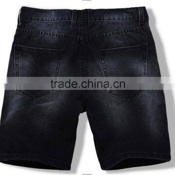 2016 Fancy design cotton jeans shorts for mens