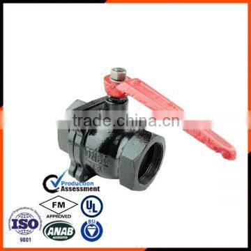 Casting Ball Valve With SS Handle In Thread Inside