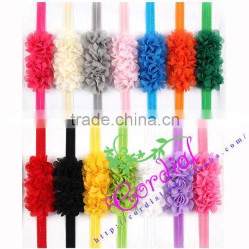 New Arrival High Quality Girl New Baby Cute Lovely Rosette Mesh Flower Headband