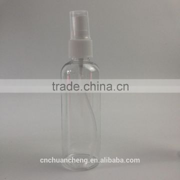 China factory empty pet 100ml small plastic spray bottle with boston spray pump cap