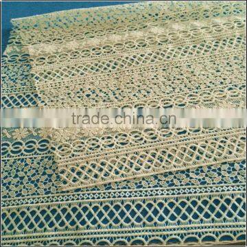 Embroidery Water Soluble White Dress Lace photo-3