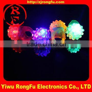 Hot sell led light finger ring of strawberry