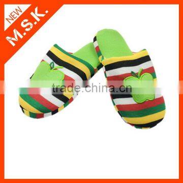 Winter Lady Shoes Low Price Indoor Slipper With Suede Apple