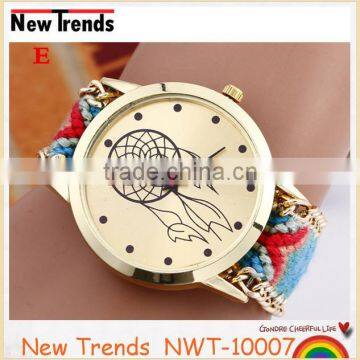 Best Selling Knitted DIY Wrist Bracelet Watch With Multi-color Cord photo-5