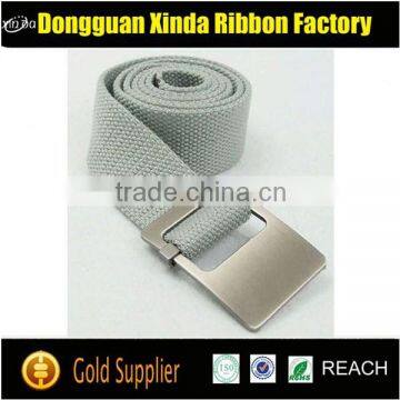 Plain webbing belt with metal buckle wholesale price webbing