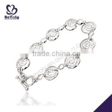 hot sale costume silver jewelry rhinestone letters for bracelet