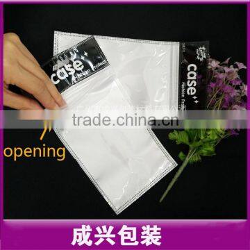 Printing Header Poly Bag White Plasic Bag With Zipper Clear Mobile Case Plastic Zipper Bags With Hanger photo-4