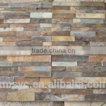 rusty slate cultured stone, wall cladding tiles