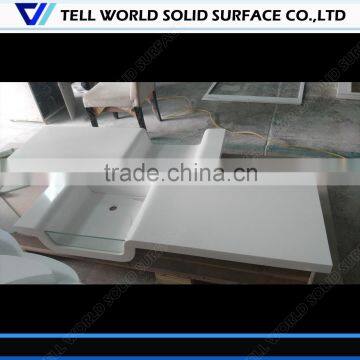 ON SALE Pure White Hotel Bathroom Counter Sink Sheets Corian Solid Surface