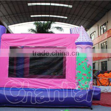 Pink Princess Inflatable Castle Bouncer Moonwalks