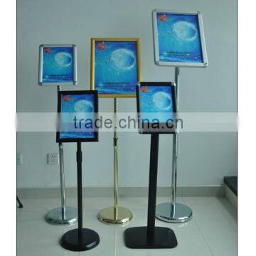 Aluminum display stand, telescopic menu poster stand, restaurant floor standing menu display