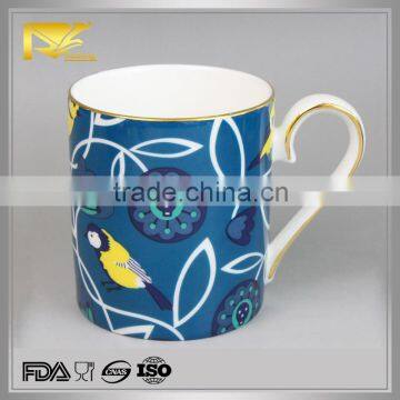 Drinkware gold rim 200cc ceramic mug, the coffee mug, promotional ceramic mug