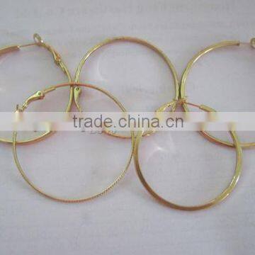 Fashionable Round Big Earings for women With Gold Plated Color