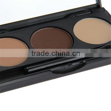 2016 best selling products Eye Brows Powder Palette 3 Shade in a Palette Waterproof Eyebrow Powder With Mirror and Eyebrow Brush