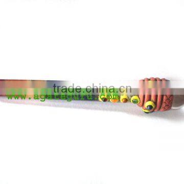 Bonded Chakra Tibetan Healing Stick : Tibetan Healing wands from Agate Guru Exports