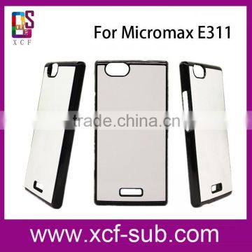 Free Sample! Sublimation 2D Phone Case with Metal Sheet Insert for Micromax E311