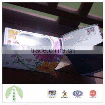 Evergreen Tin Box 12.35*8.00*18.65 cm Round Head Rectangle With Lift-off Lid and PVC Window photo-3