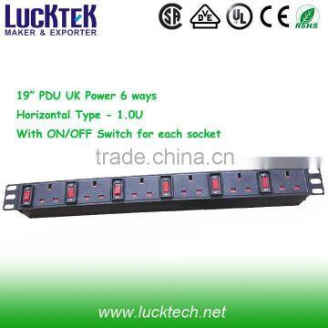 Rack pdu power with Switch for each socket