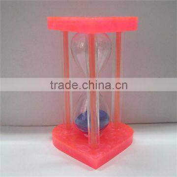 Heart Shape Colorful Decorative Acrylic Sand Clock Timer Hourglass